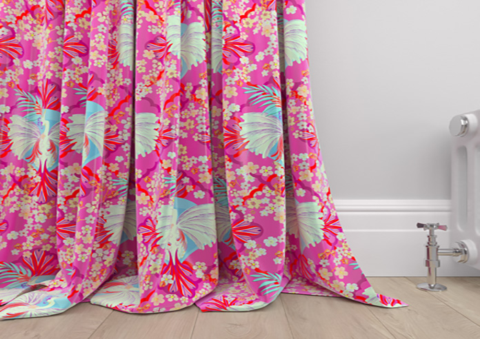Faded Glamour, Fairground Pink - Made To Measure Curtains - Image 6
